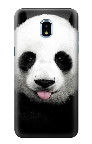 S4049 Cute Panda Stick Out Tongue Case For Samsung Galaxy J3 (2018), J3 Star, J3 V 3rd Gen, J3 Orbit, J3 Achieve, Express Prime 3, Amp Prime 3