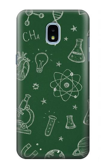 S4059 Science Chalkboard Graphic Case For Samsung Galaxy J3 (2018), J3 Star, J3 V 3rd Gen, J3 Orbit, J3 Achieve, Express Prime 3, Amp Prime 3