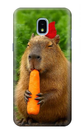 S4068 Capybara Butterfly Case For Samsung Galaxy J3 (2018), J3 Star, J3 V 3rd Gen, J3 Orbit, J3 Achieve, Express Prime 3, Amp Prime 3