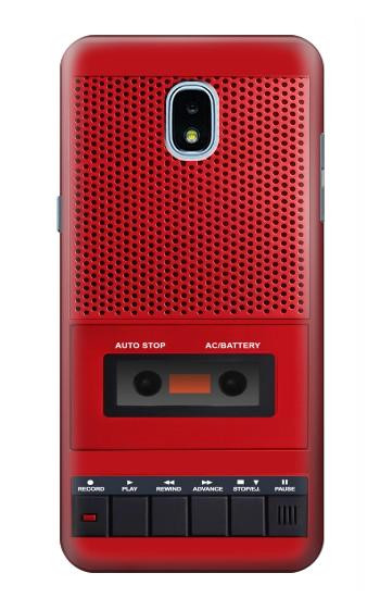 S4073 Vintage Red Cassette Player Graphic Case For Samsung Galaxy J3 (2018), J3 Star, J3 V 3rd Gen, J3 Orbit, J3 Achieve, Express Prime 3, Amp Prime 3