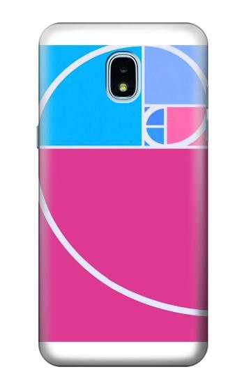 S4076 Golden Ratio Fibonacci Spiral Case For Samsung Galaxy J3 (2018), J3 Star, J3 V 3rd Gen, J3 Orbit, J3 Achieve, Express Prime 3, Amp Prime 3