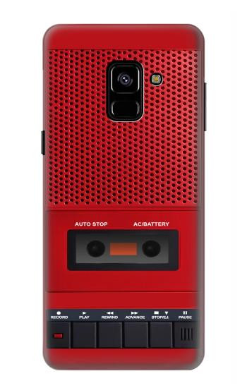 S4073 Vintage Red Cassette Player Graphic Case For Samsung Galaxy A8 (2018)