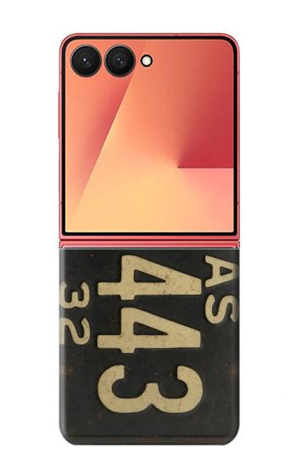 S4061 Vintage Texas Car License Plate Case For Samsung Galaxy Z Flip 7