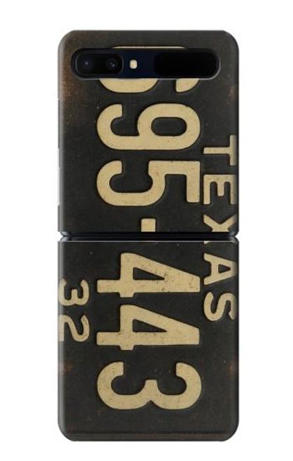 S4061 Vintage Texas Car License Plate Case For Samsung Galaxy Z Flip 5G