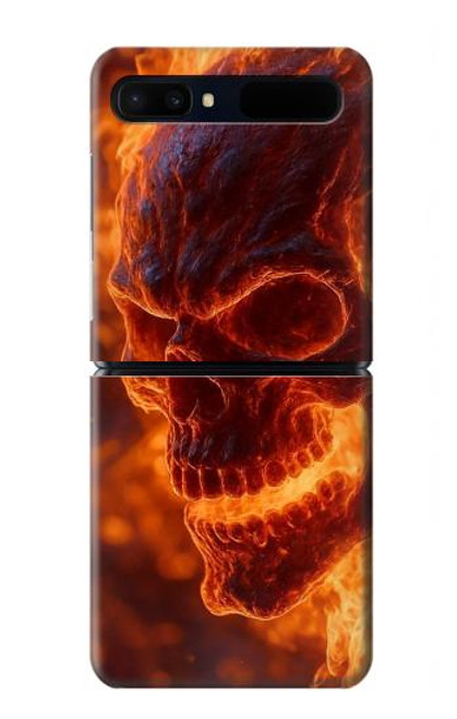 S4062 Fire Skull Case For Samsung Galaxy Z Flip 5G