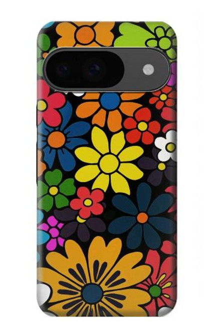 S4043 Colorful Flowers Cartoon Case For Google Pixel 9