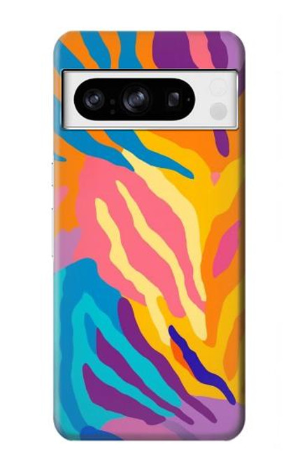S4037 Colorful Zebra Pattern Case For Google Pixel 8 pro