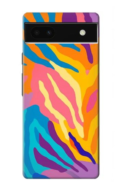S4037 Colorful Zebra Pattern Case For Google Pixel 6a