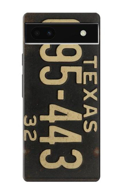 S4061 Vintage Texas Car License Plate Case For Google Pixel 6a