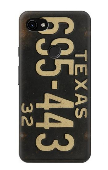 S4061 Vintage Texas Car License Plate Case For Google Pixel 3a XL