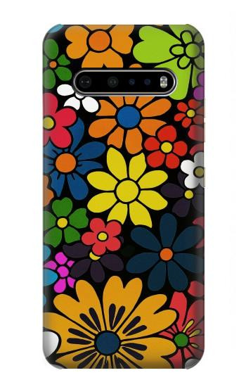 S4043 Colorful Flowers Cartoon Case For LG V60 ThinQ 5G