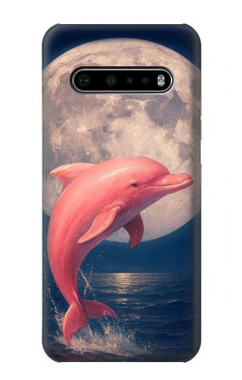 S4045 Dolphin Moon Night Case For LG V60 ThinQ 5G