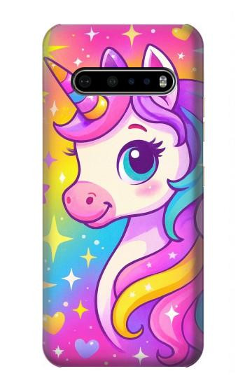 S4057 Cute Unicorn Cartoon Case For LG V60 ThinQ 5G