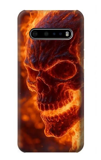S4062 Fire Skull Case For LG V60 ThinQ 5G