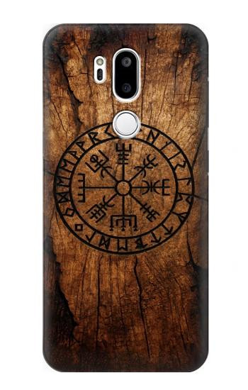 S4036 Viking Vegvisir Compass Wood Case For LG G7 ThinQ