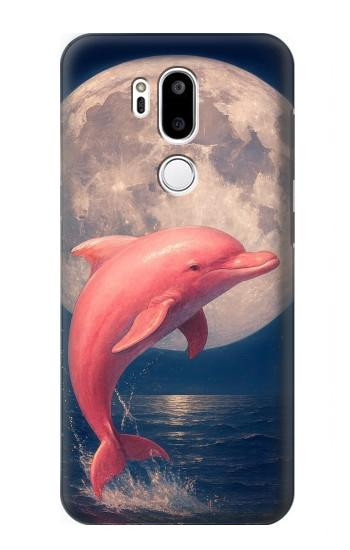 S4045 Dolphin Moon Night Case For LG G7 ThinQ