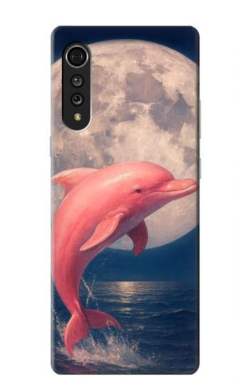S4045 Dolphin Moon Night Case For LG Velvet