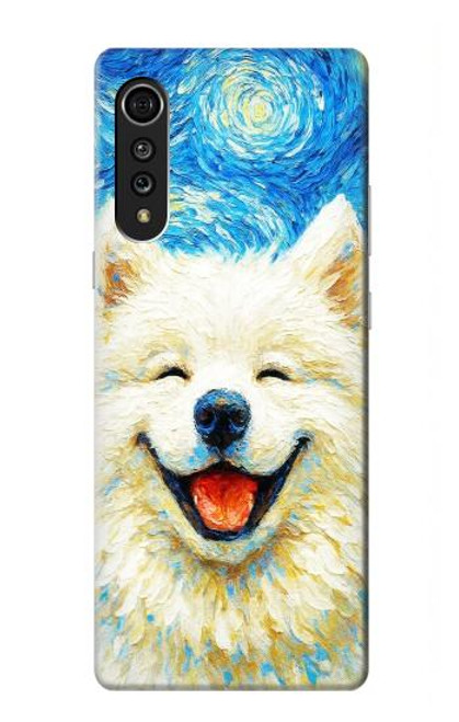 S4064 Smile Dog Van Gogh Starry Night Case For LG Velvet