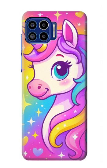 S4057 Cute Unicorn Cartoon Case For Motorola One 5G
