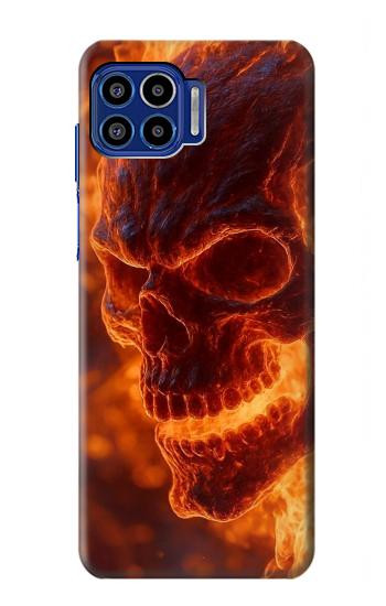 S4062 Fire Skull Case For Motorola One 5G
