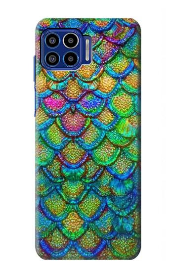 S4071 Colorful Mermaid Scale Case For Motorola One 5G