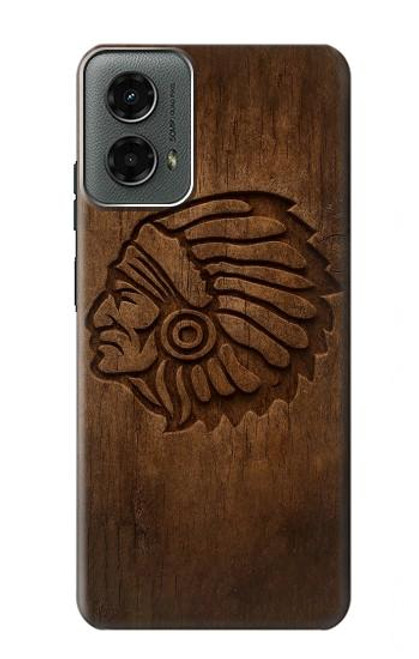 S4035 Native American Wood Carving Case For Motorola Moto G 5G (2024)