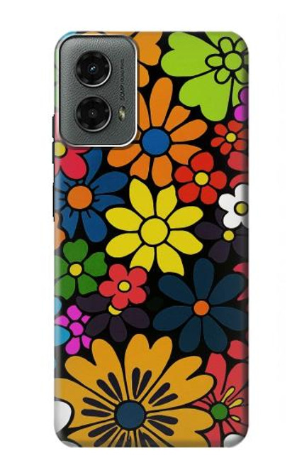 S4043 Colorful Flowers Cartoon Case For Motorola Moto G 5G (2024)