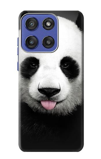 S4049 Cute Panda Stick Out Tongue Case For Motorola Moto G Stylus 5G (2025,2026), Edge 60 Stylus