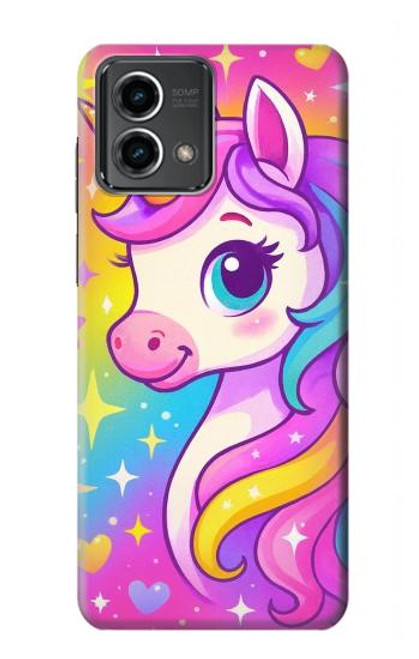 S4057 Cute Unicorn Cartoon Case For Motorola Moto G Stylus 5G (2023)