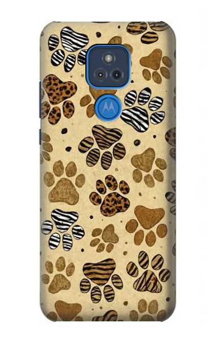 S4032 Wild Animal Paw Foot Print Case For Motorola Moto G Play (2021)