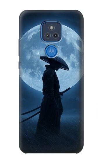 S4034 Samurai Moon Night Case For Motorola Moto G Play (2021)