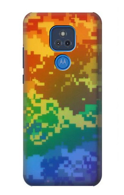 S4047 LGBTQ Camouflage Case For Motorola Moto G Play (2021)