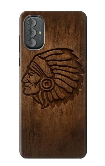 S4035 Native American Wood Carving Case For Motorola Moto G Power 2022, G Play 2023