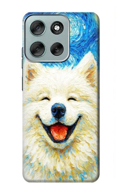 S4064 Smile Dog Van Gogh Starry Night Case For Motorola Moto G56
