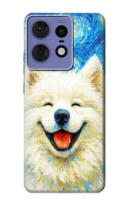 S4064 Smile Dog Van Gogh Starry Night Case For Motorola Edge 50 Pro