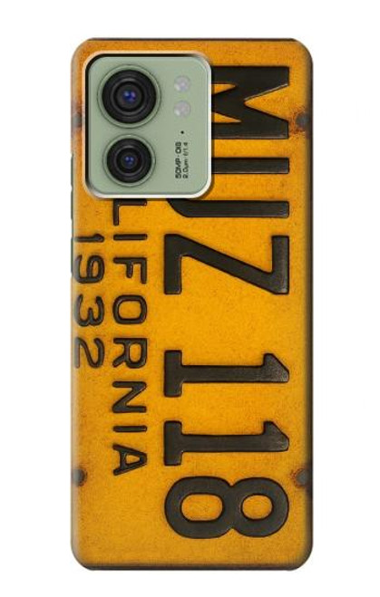 S4060 Vintage California Car License Plate Case For Motorola Edge (2023), Edge 40