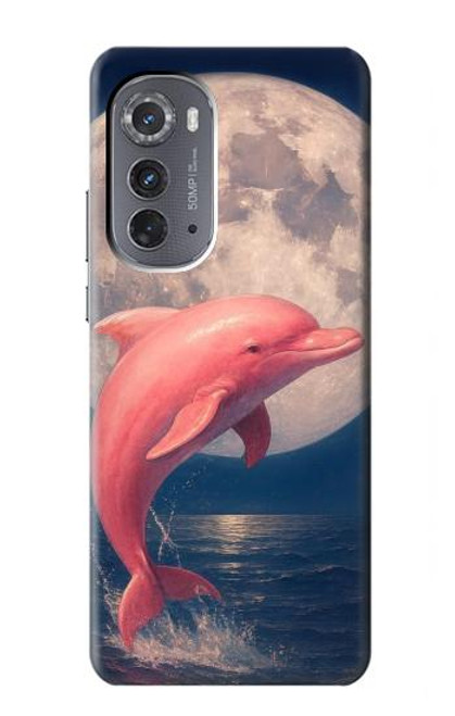 S4045 Dolphin Moon Night Case For Motorola Edge (2022)