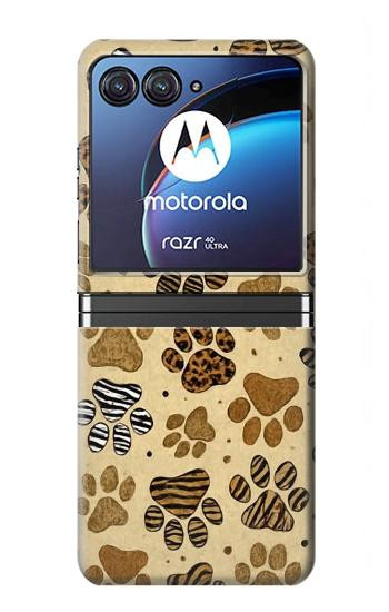 S4032 Wild Animal Paw Foot Print Case For Motorola Razr 40 Ultra