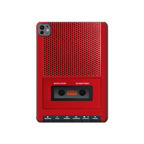 S4073 Vintage Red Cassette Player Graphic Hard Case For iPad Pro 11 (2024,2025)