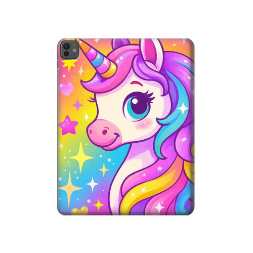 S4057 Cute Unicorn Cartoon Hard Case For iPad Pro 13 (2024,2025), Air 13 2026