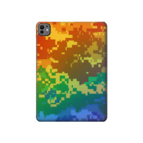 S4047 LGBTQ Camouflage Hard Case For iPad Air (2020, 2022), Air 11 (2024,2025,2026), Pro 11 (2022)