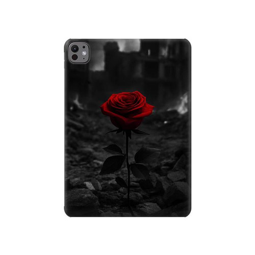 S4048 Red Rose Ruins Hard Case For iPad Air (2020, 2022), Air 11 (2024,2025,2026), Pro 11 (2022)