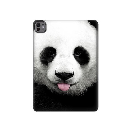 S4049 Cute Panda Stick Out Tongue Hard Case For iPad Air (2020, 2022), Air 11 (2024,2025,2026), Pro 11 (2022)
