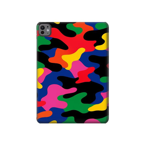 S4072 Colorful Camouflage Hard Case For iPad Air (2020, 2022), Air 11 (2024,2025,2026), Pro 11 (2022)