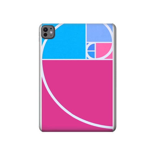 S4076 Golden Ratio Fibonacci Spiral Hard Case For iPad Air (2020, 2022), Air 11 (2024,2025,2026), Pro 11 (2022)