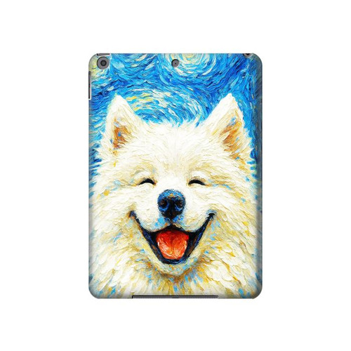 S4064 Smile Dog Van Gogh Starry Night Hard Case For iPad 10.2 (2021,2020,2019), iPad 9 8 7