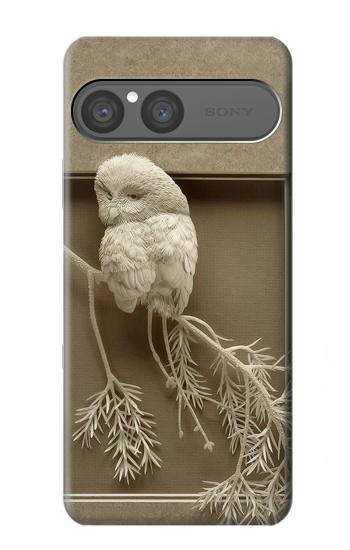 S1386 Paper Sculpture Owl Case For Sony Xperia 10 VII