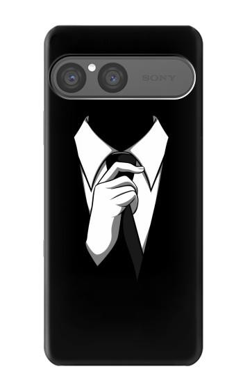 S1591 Anonymous Man in Black Suit Case For Sony Xperia 10 VII