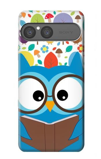 S2521 Cute Nerd Owl Cartoon Case For Sony Xperia 10 VII