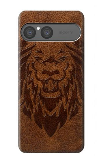 S2529 Leo Zodiac Tattoo Brown Graphic Print Case For Sony Xperia 10 VII